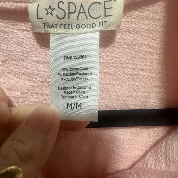 L*Space cropped pink pullover sweater size Medium - Picture 5 of 5